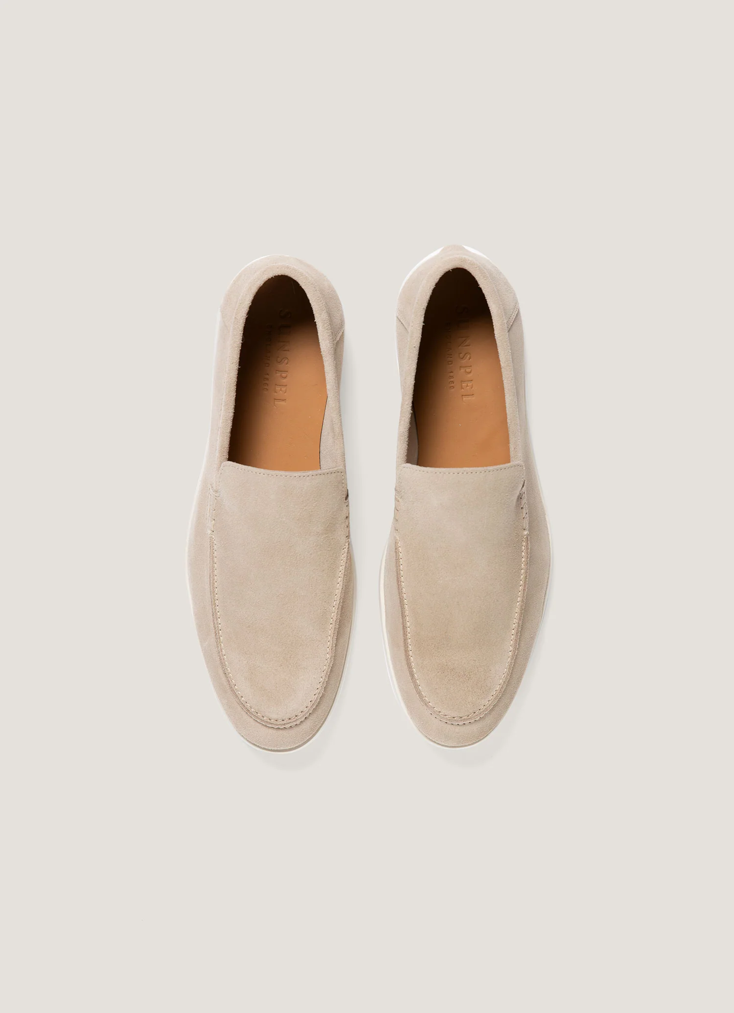 Men's Suede Loafer in Sand - Image 4