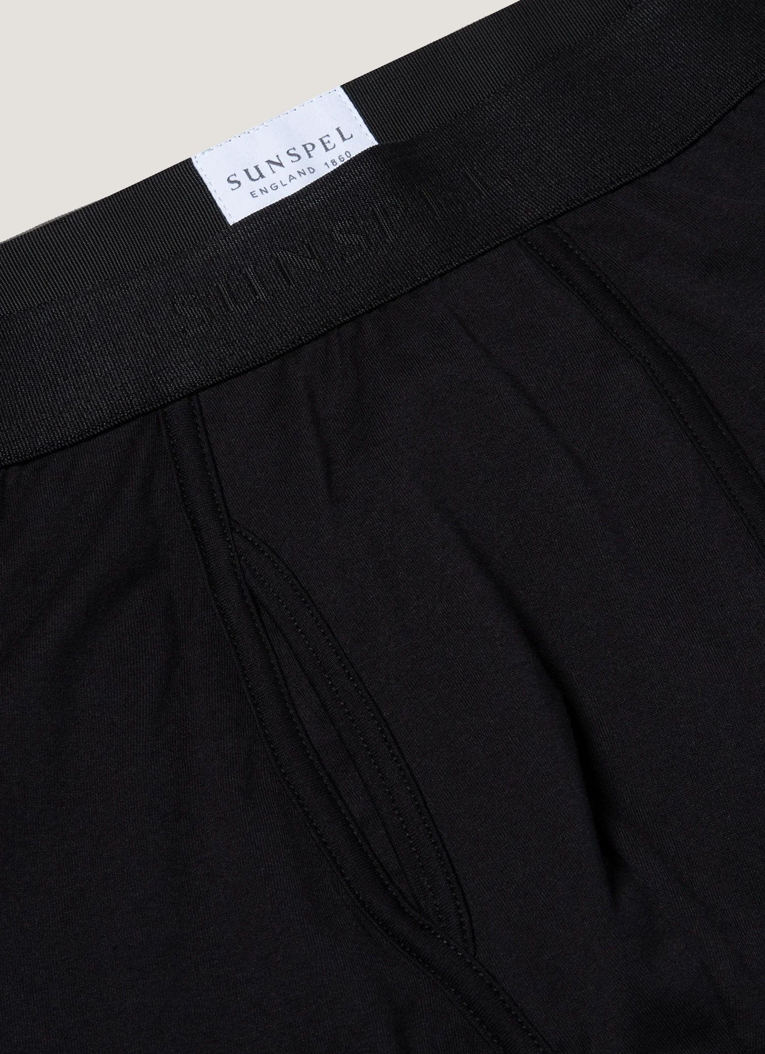 Men's Superfine Cotton Trunks in Black - Image 4
