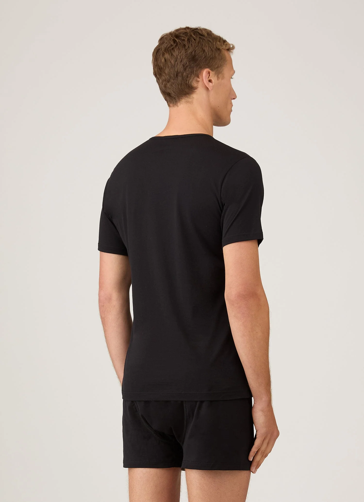 Men's Superfine Underwear T-shirt in Black - Image 3