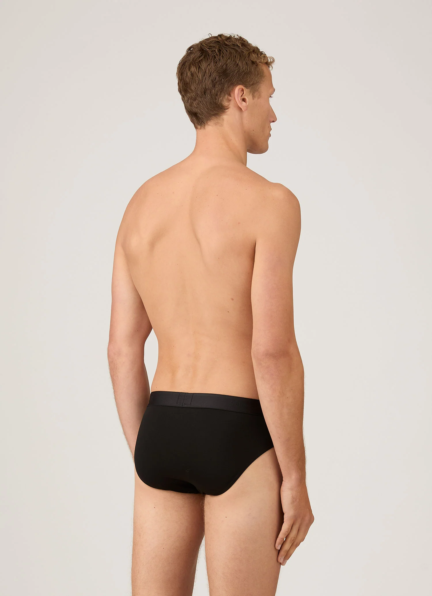 Men's Tencelâ„¢ Briefs in Black - Image 3