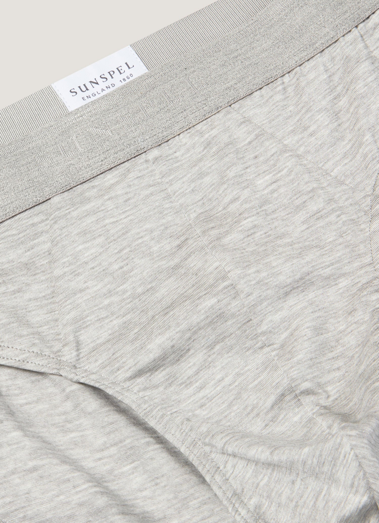 Men's Tencel™ Briefs in Grey Melange - Image 4