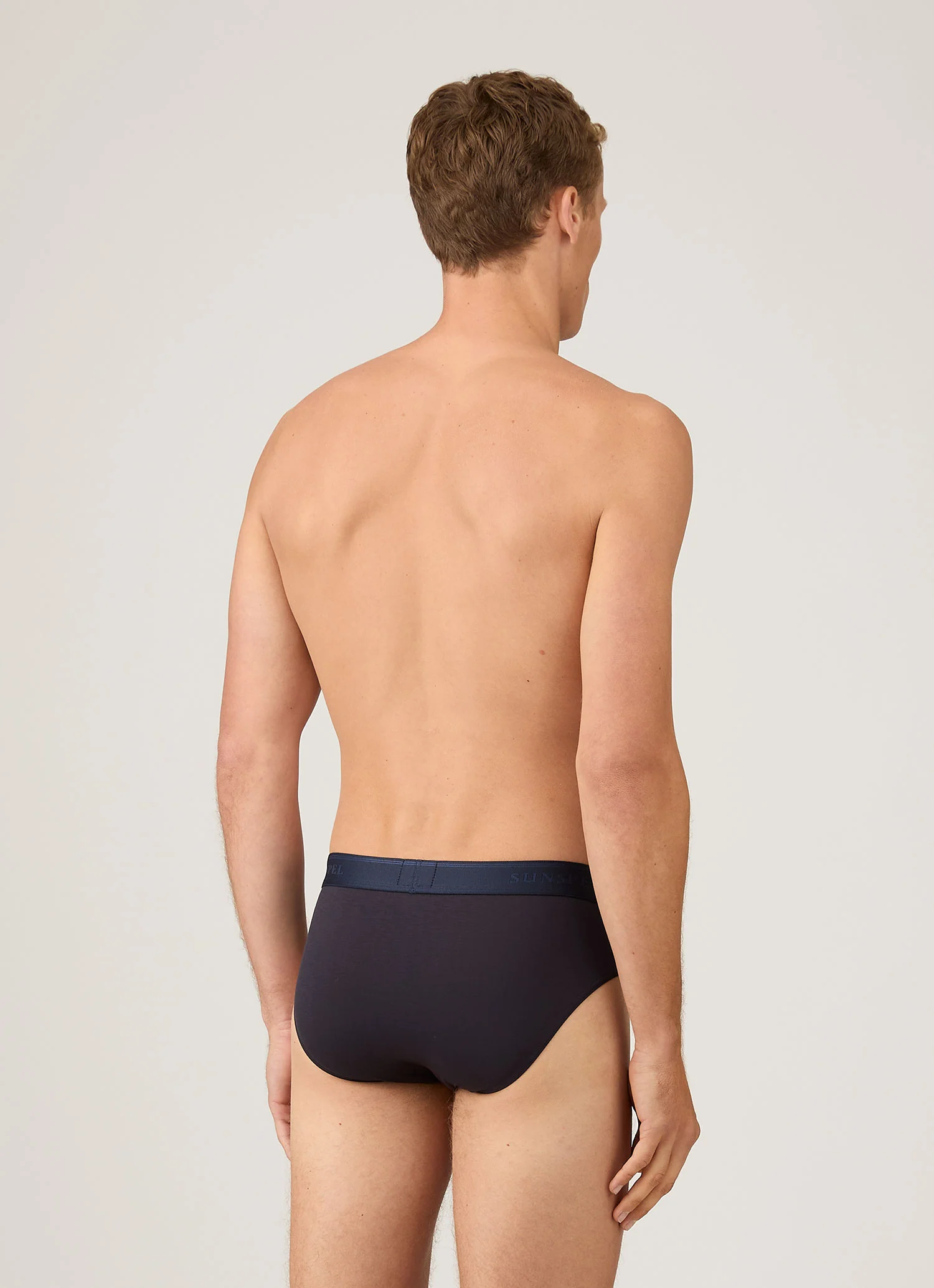 Men's Tencel™ Briefs in Navy - Image 3