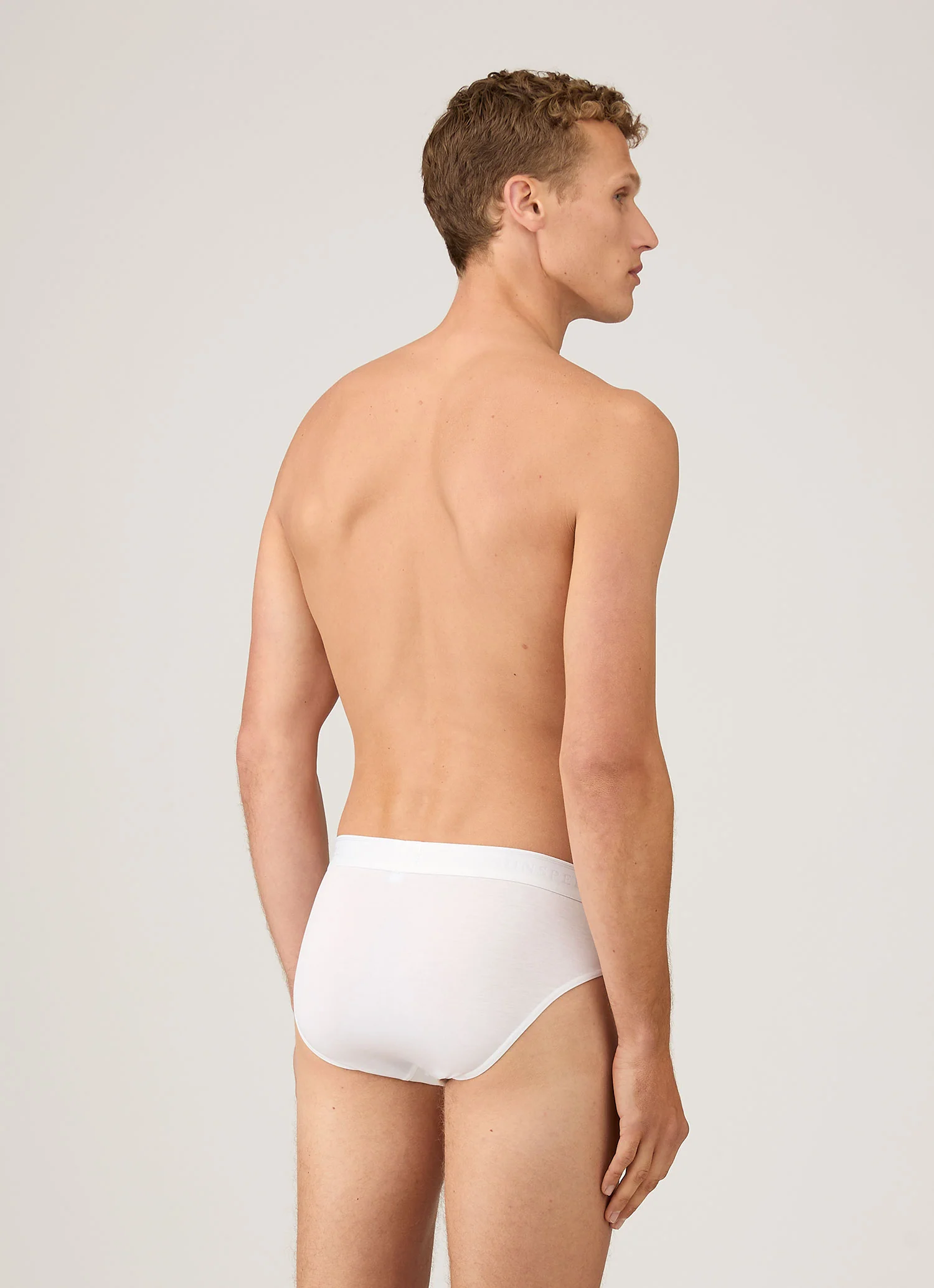 Men's Tencelâ„¢ Briefs in White - Image 3