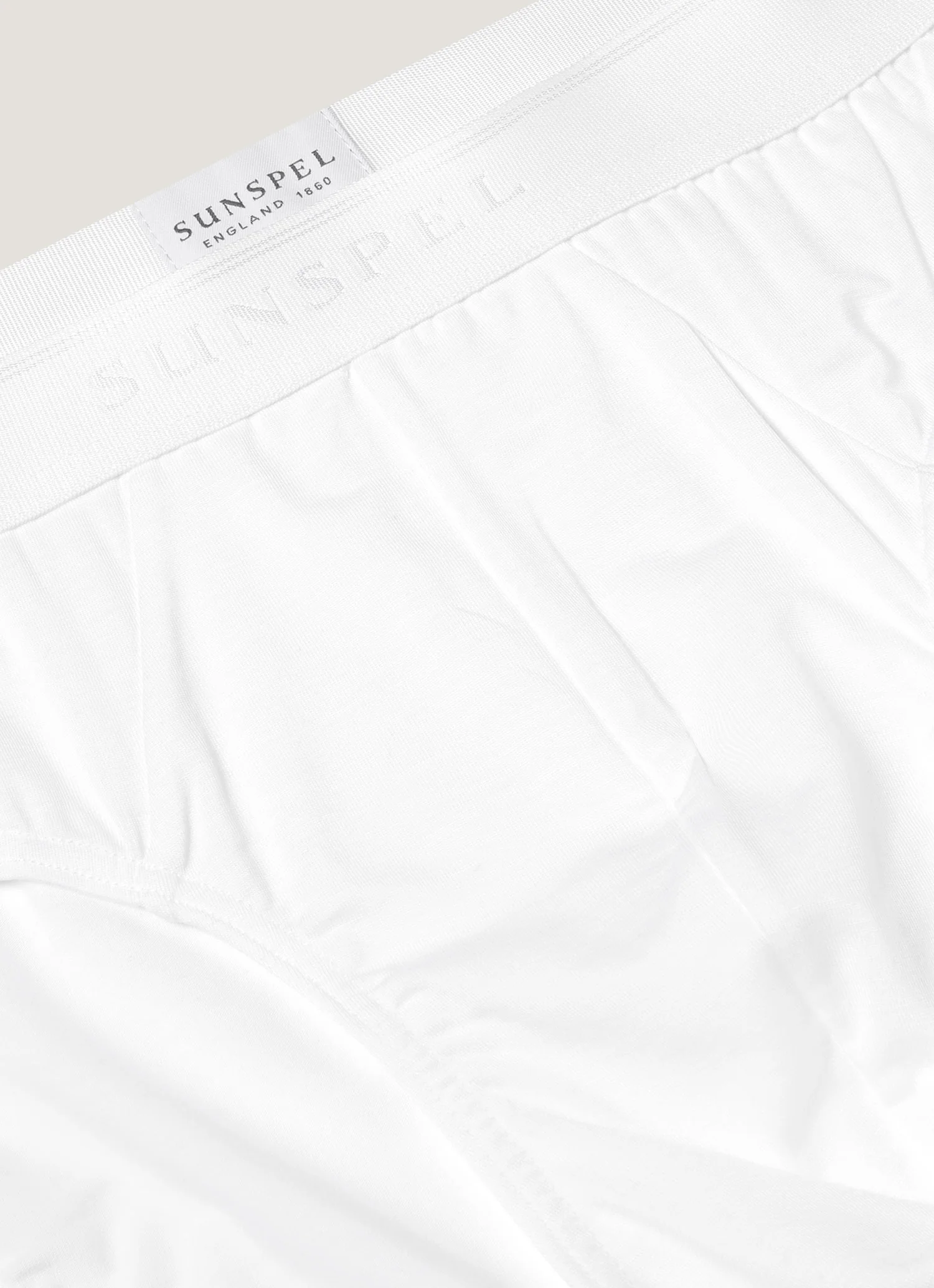 Men's Tencelâ„¢ Briefs in White - Image 4