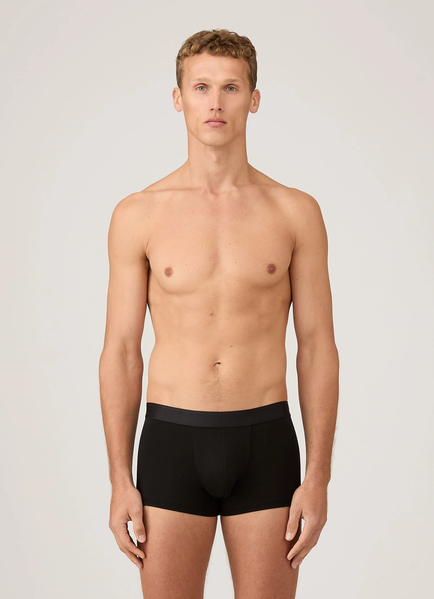 Men's Tencel™ Trunks in Black - Image 2