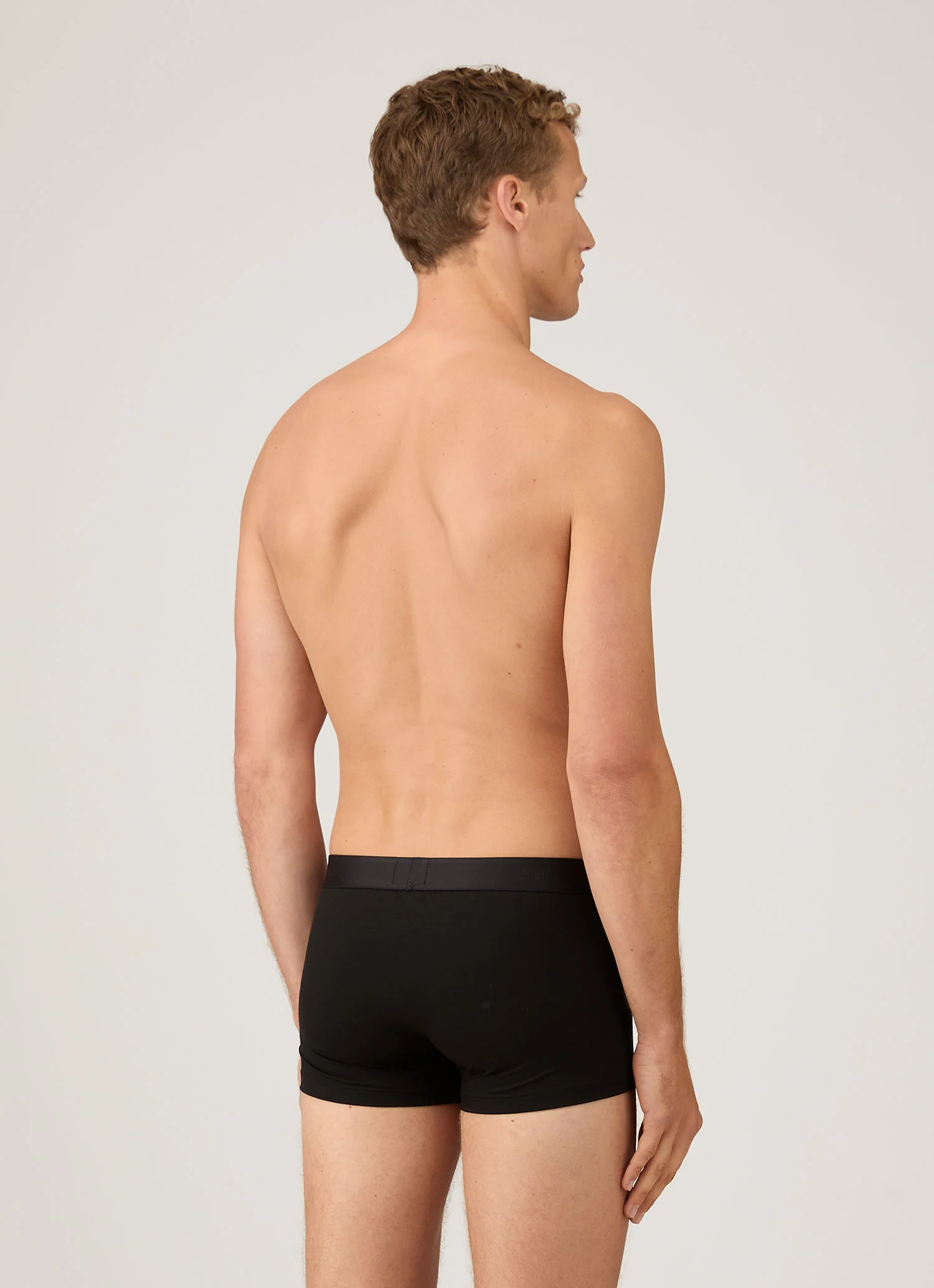 Men's Tencel™ Trunks in Black - Image 3