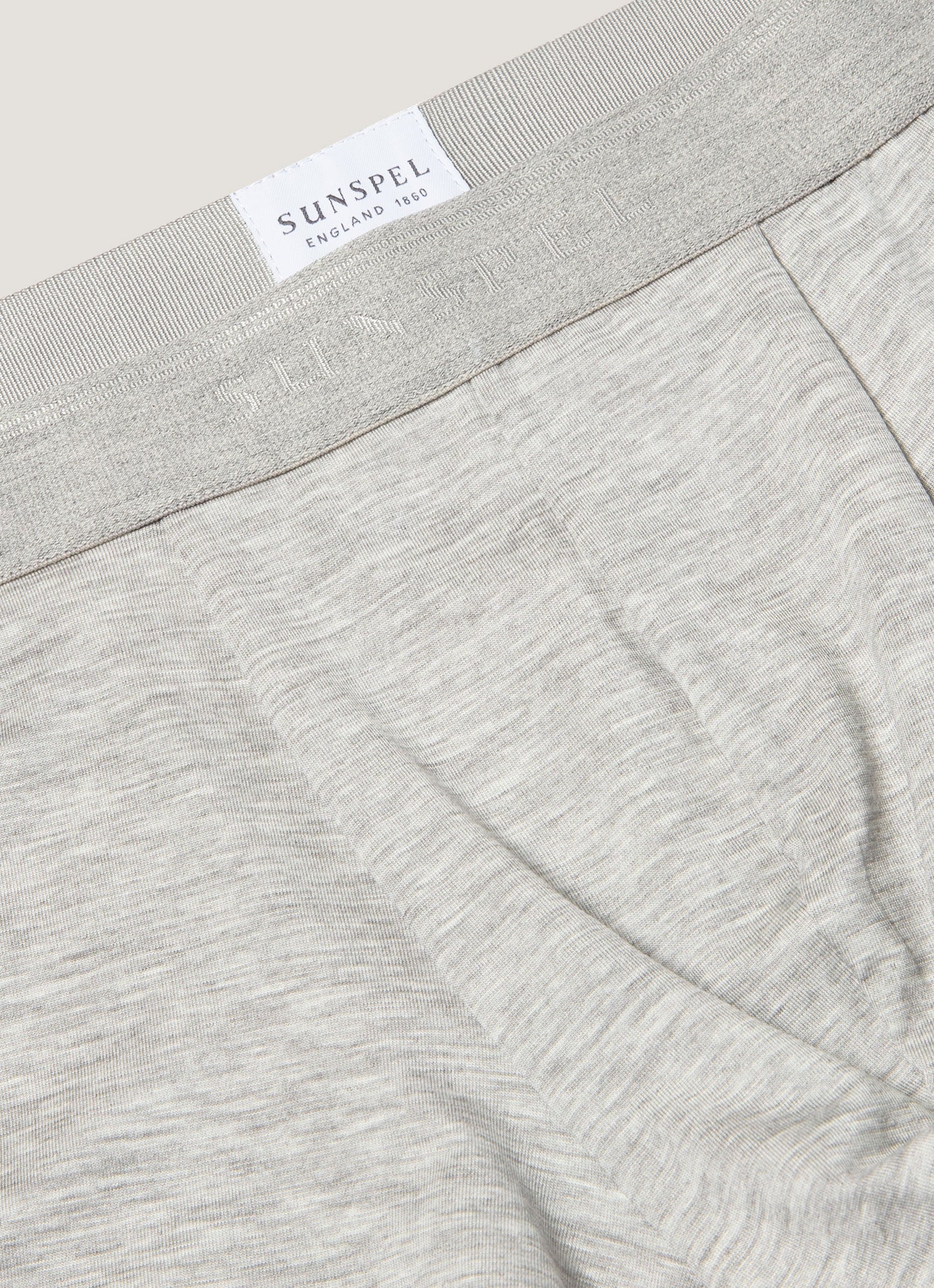 Men's Tencel™ Trunks in Grey Melange - Image 4