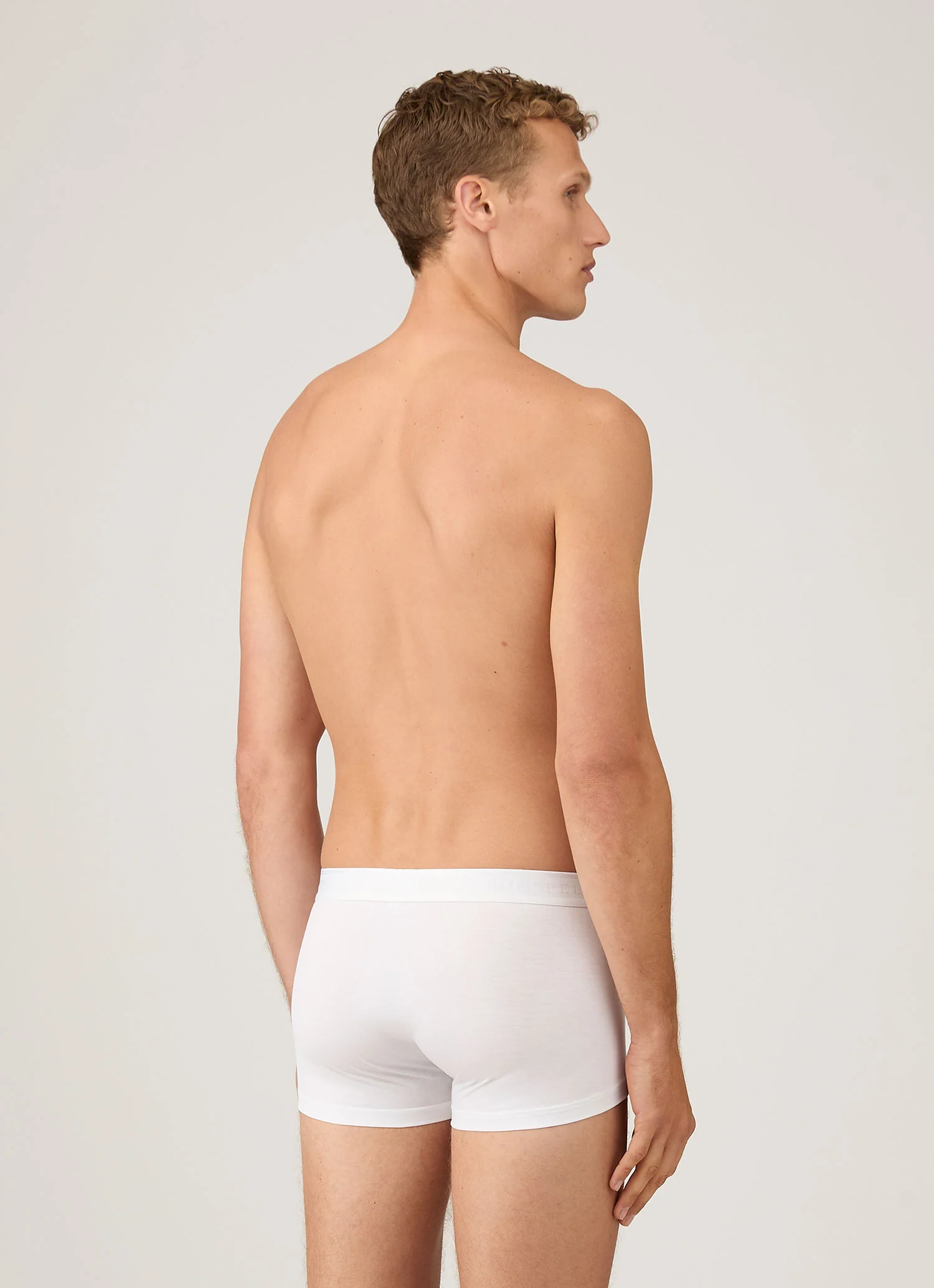 Men's Tencel™ Trunks in White - Image 3