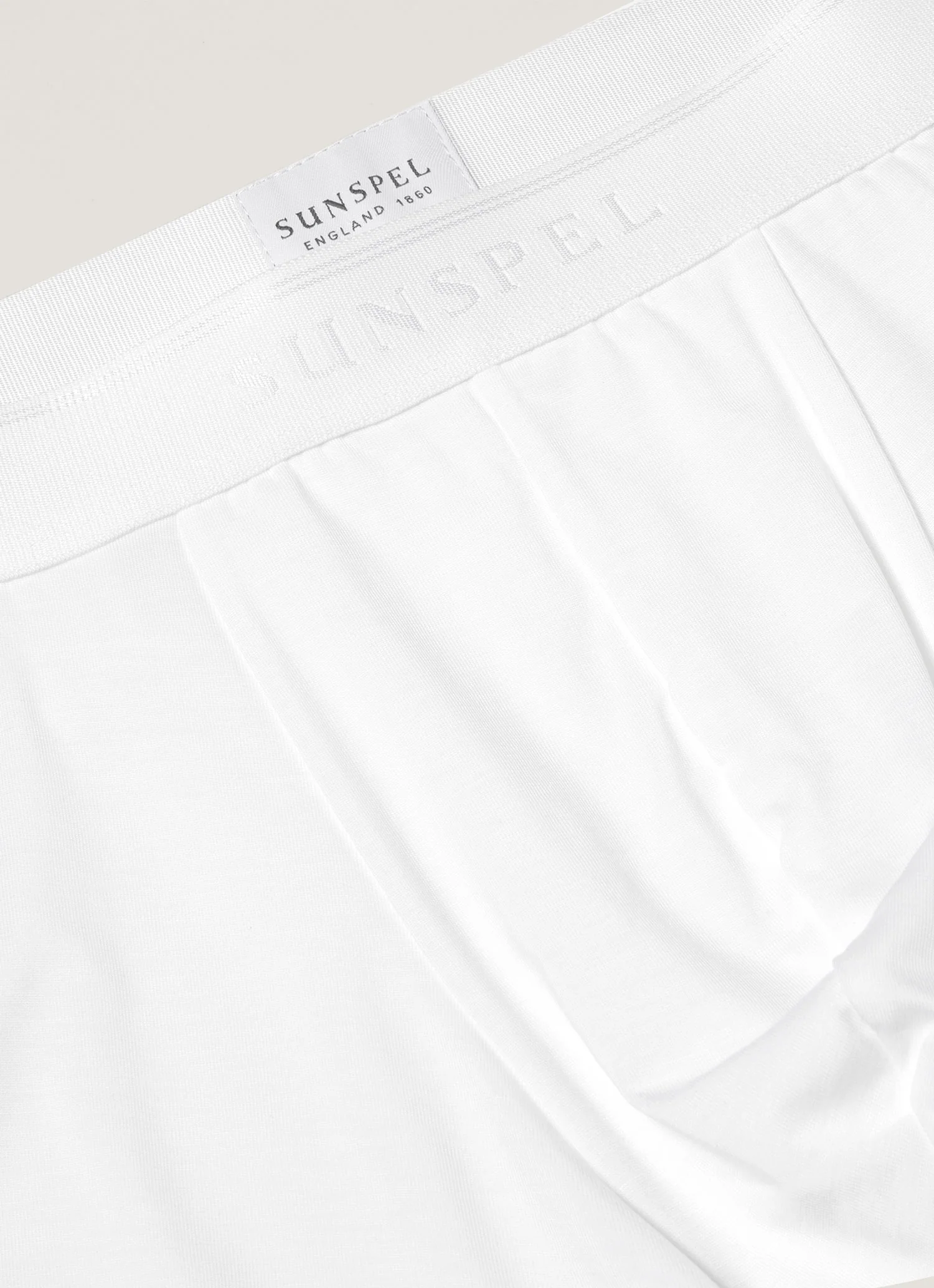 Men's Tencel™ Trunks in White - Image 4