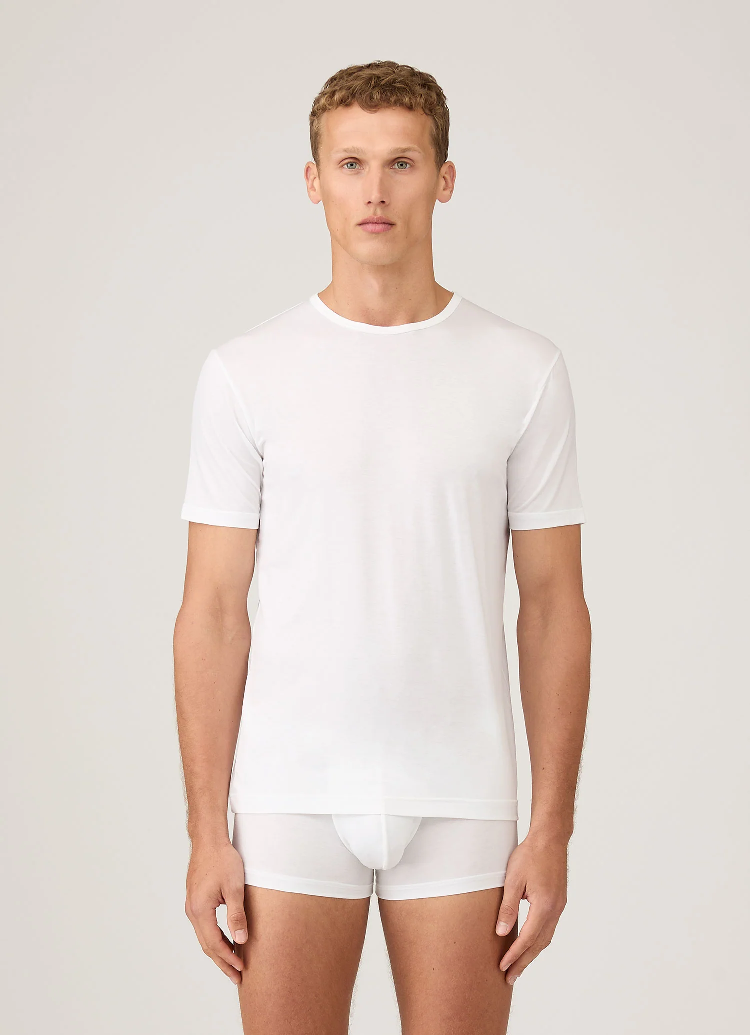 Men's Tencelâ„¢ T-shirt in White - Image 2