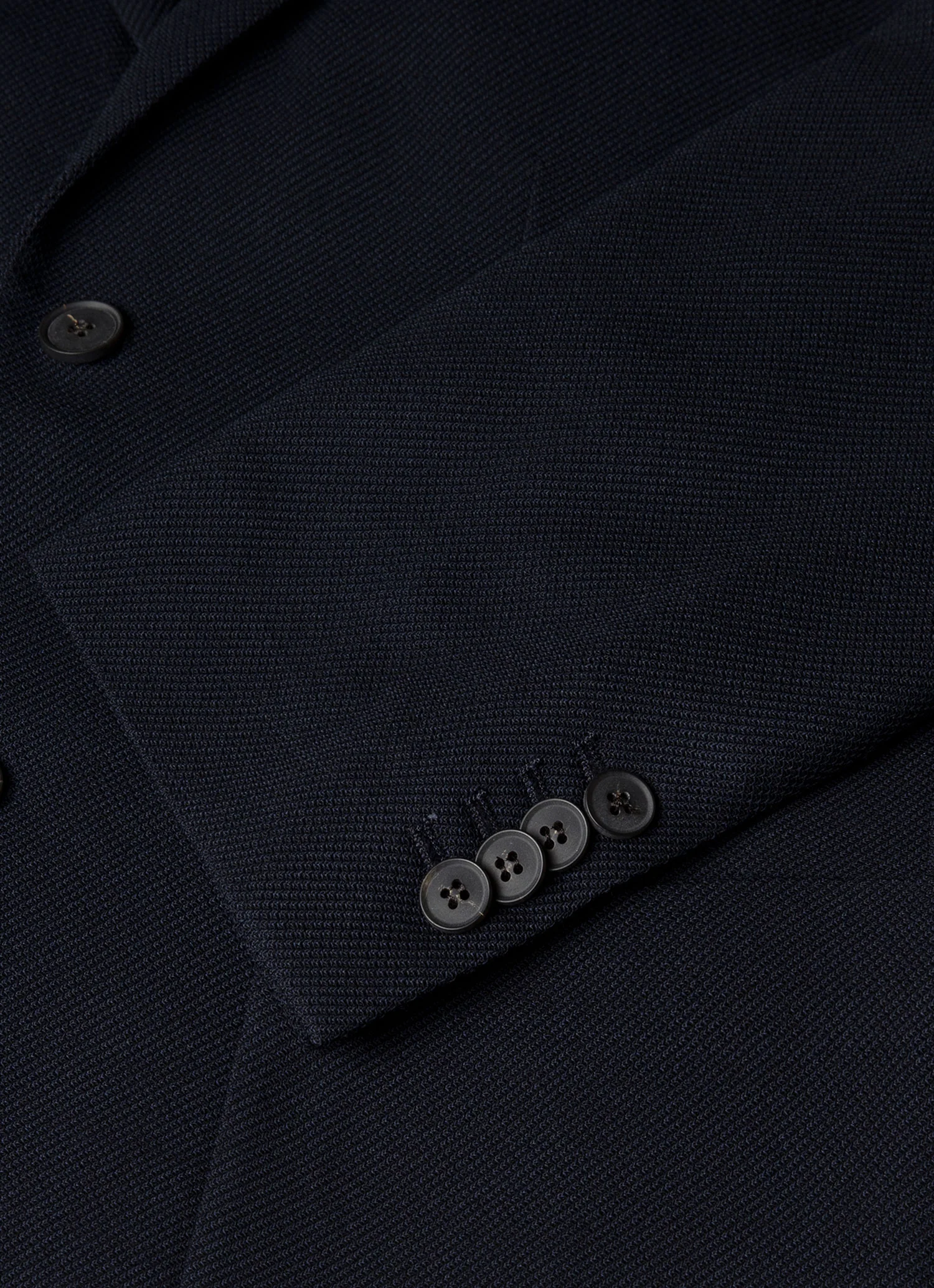 Men's Textured Wool Blazer in Navy - Image 7