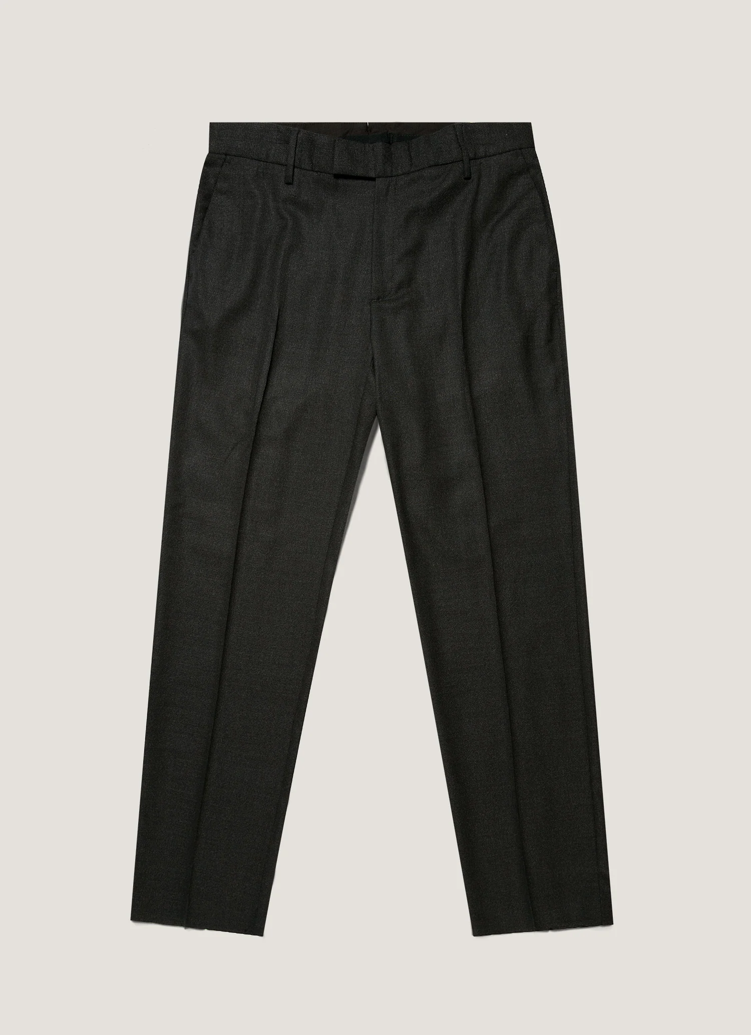 Men's Lightweight Travel Wool Two-Piece Suit in Dark Charcoal Melange - Image 6