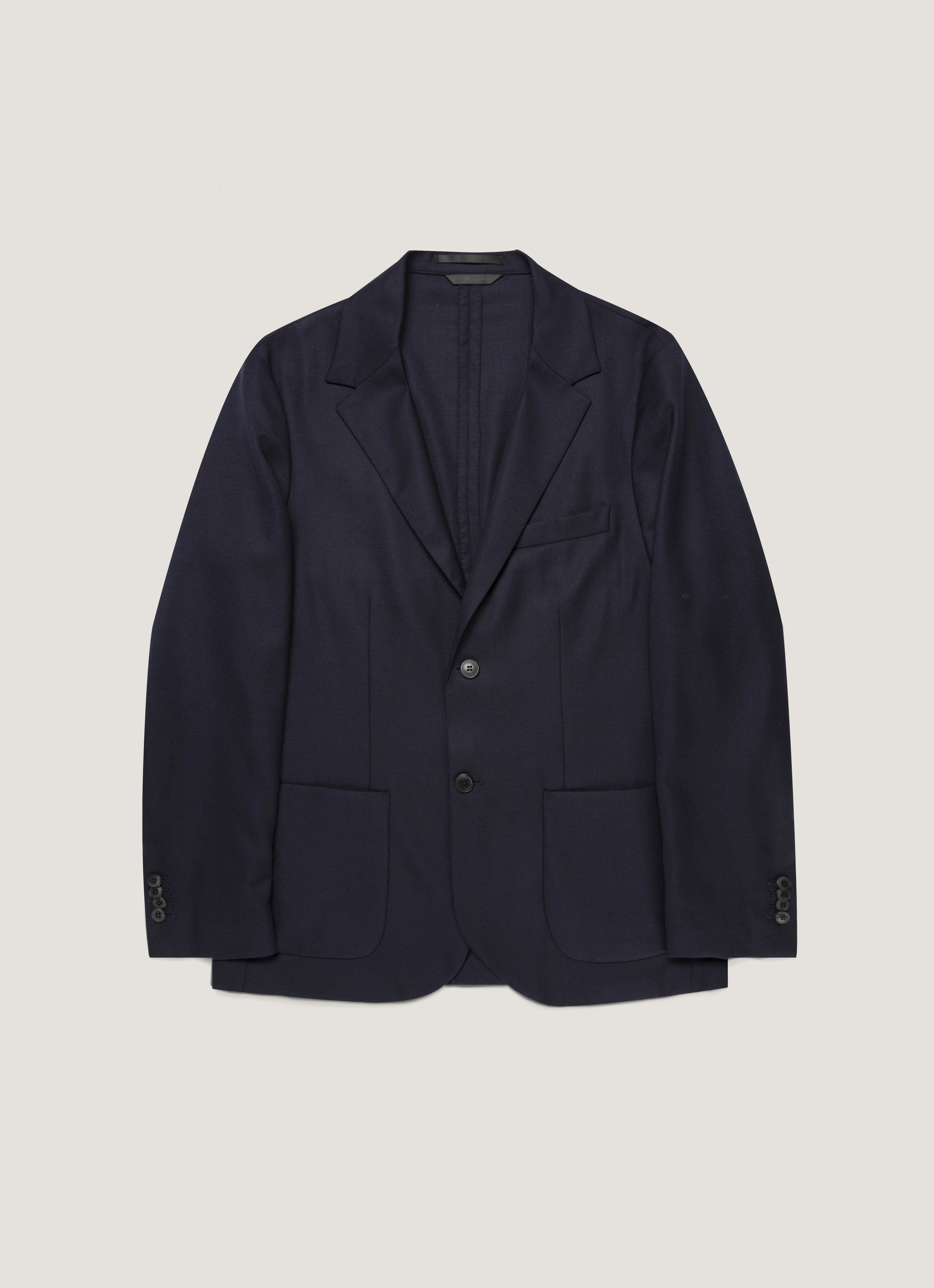 Men's Lightweight Travel Wool Two-Piece Suit in Navy - Image 3