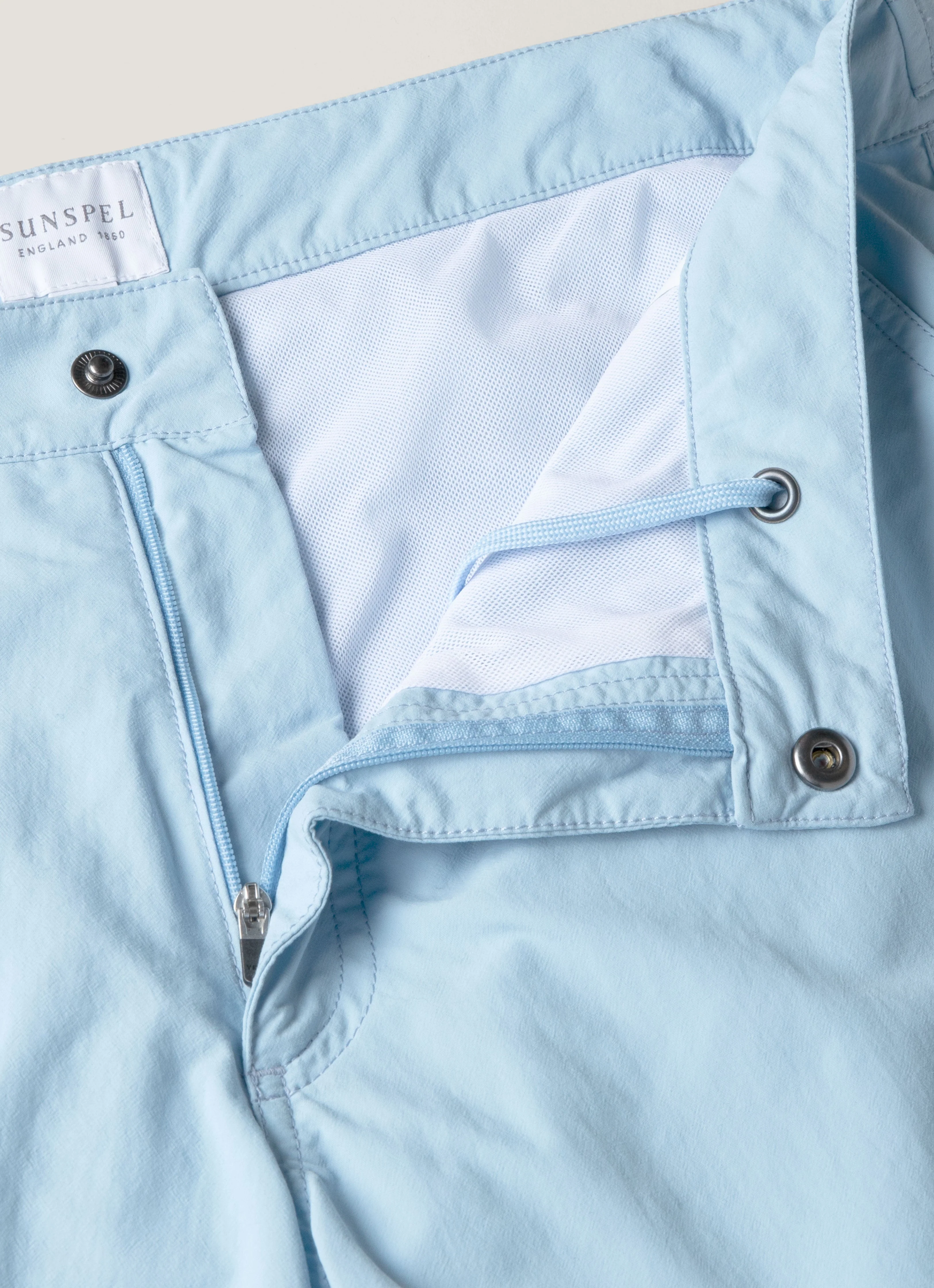 Men's Tailored Swim Short in Light Blue - Image 4