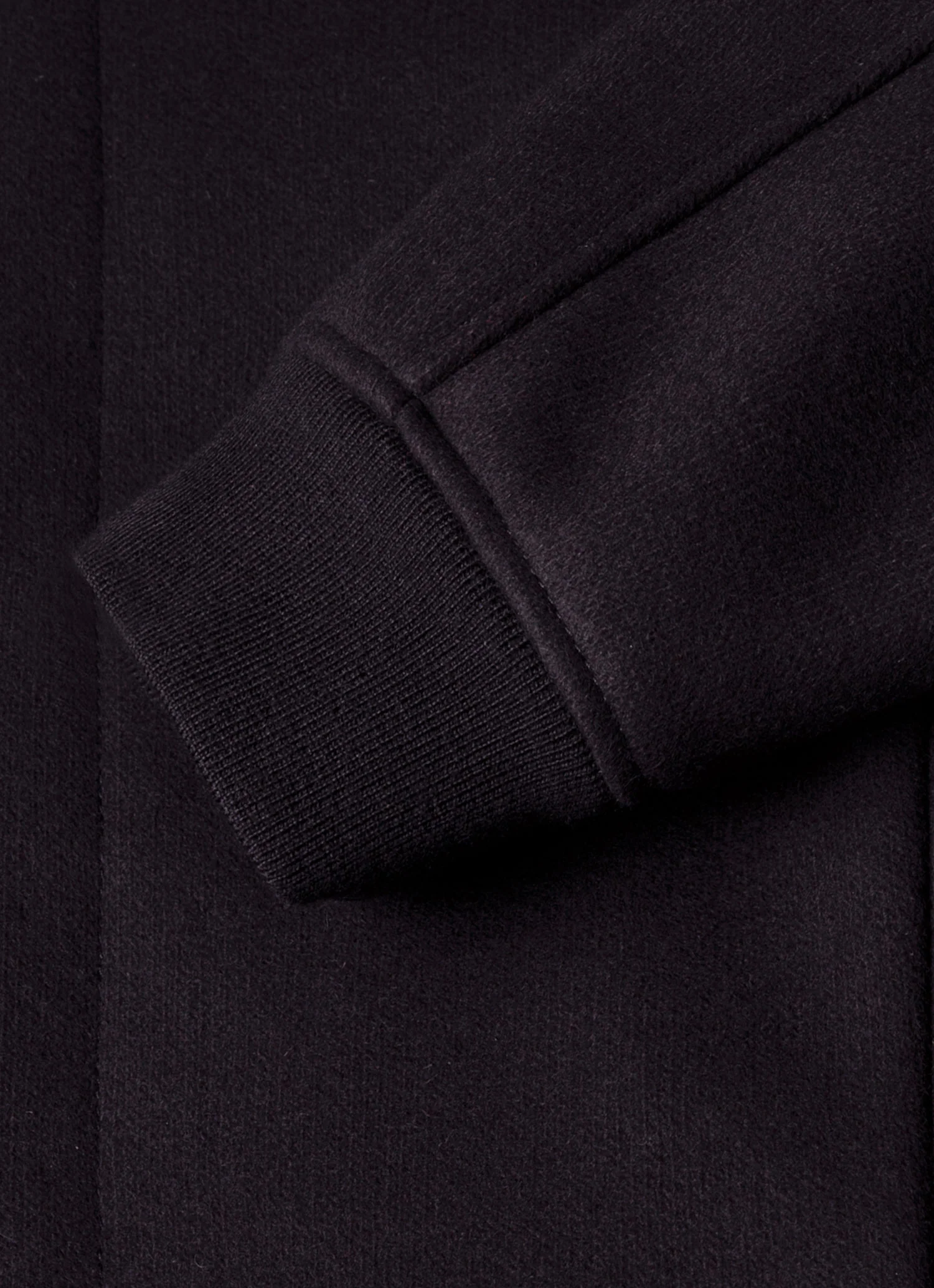 Men's Wool Bomber Jacket in Navy - Image 7