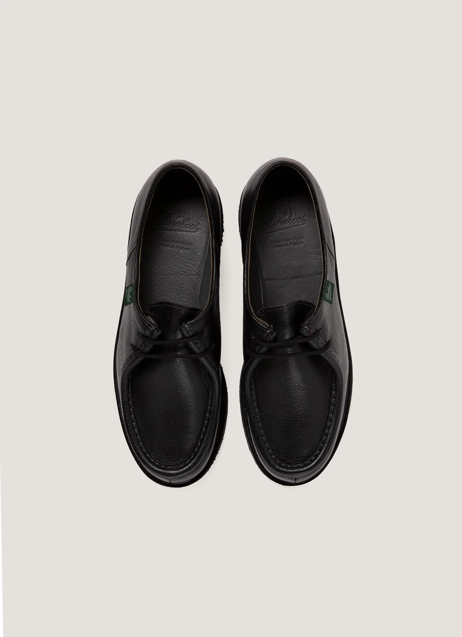 Paraboot Grained Leather Michael in Black - Image 4