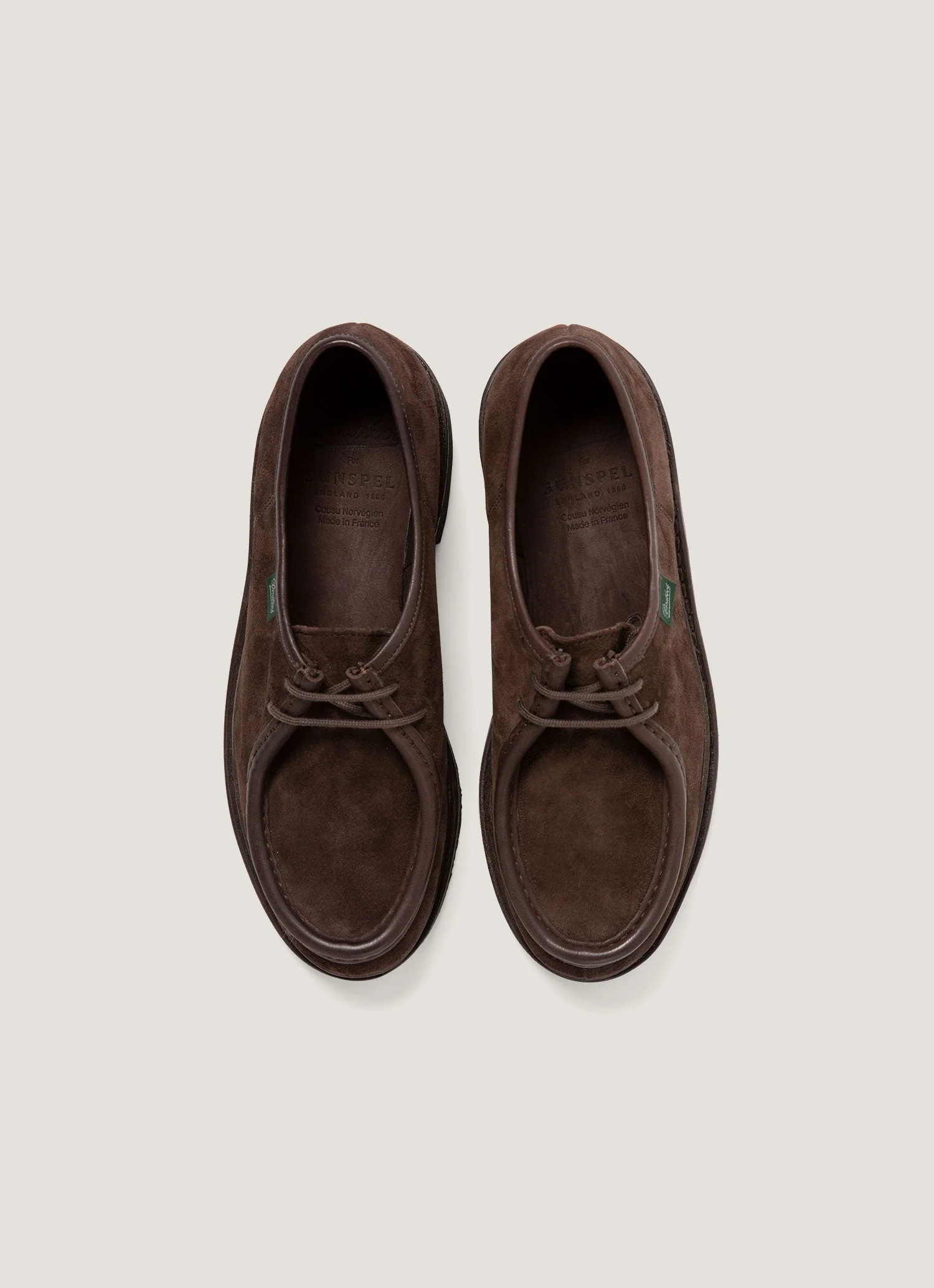 Paraboot Suede Michael in Brown - Image 4