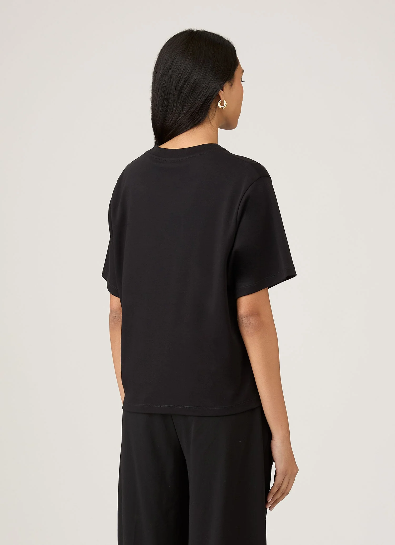 Women's Boxy Heavyweight T-shirt in Black - Image 3