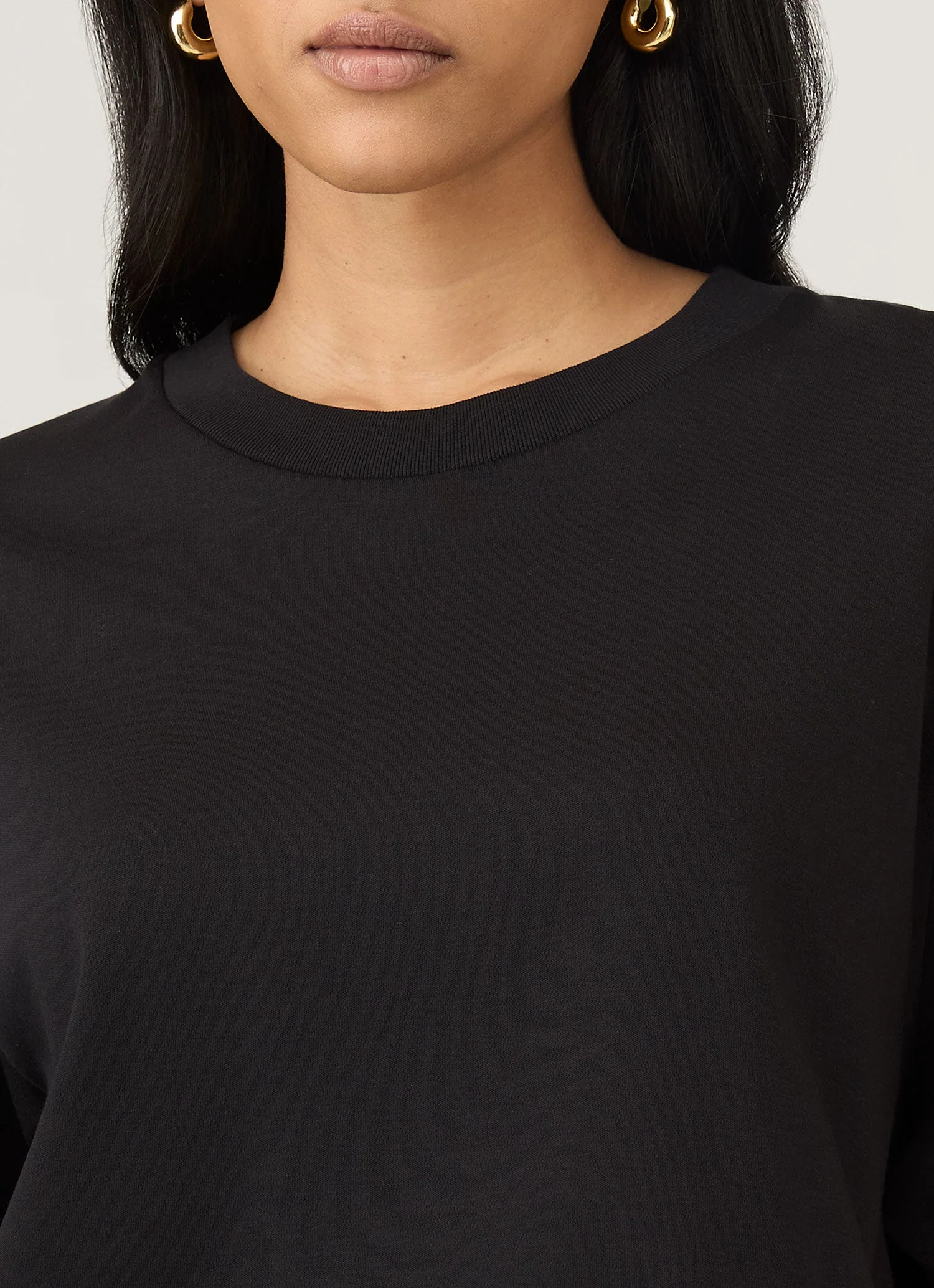 Women's Boxy Heavyweight T-shirt in Black - Image 4