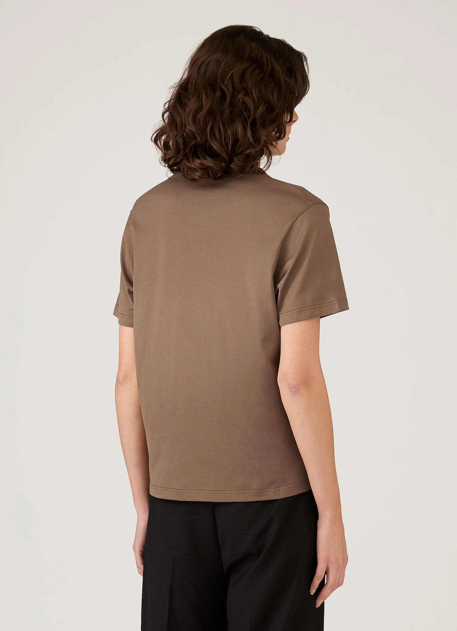 Women's Relaxed Fit T-shirt in Dark Cedar - Image 3