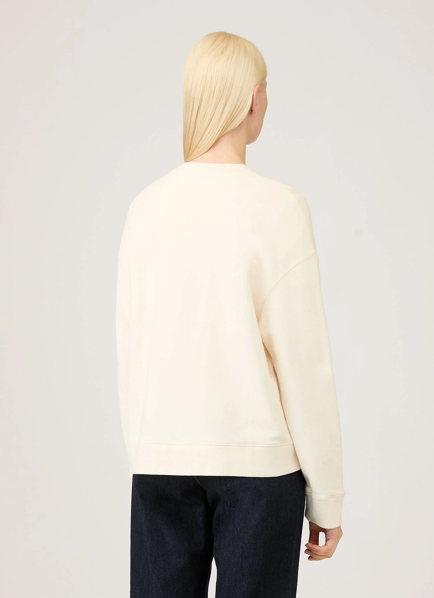 Women's Relaxed Loopback Sweatshirt in Undyed - Image 3