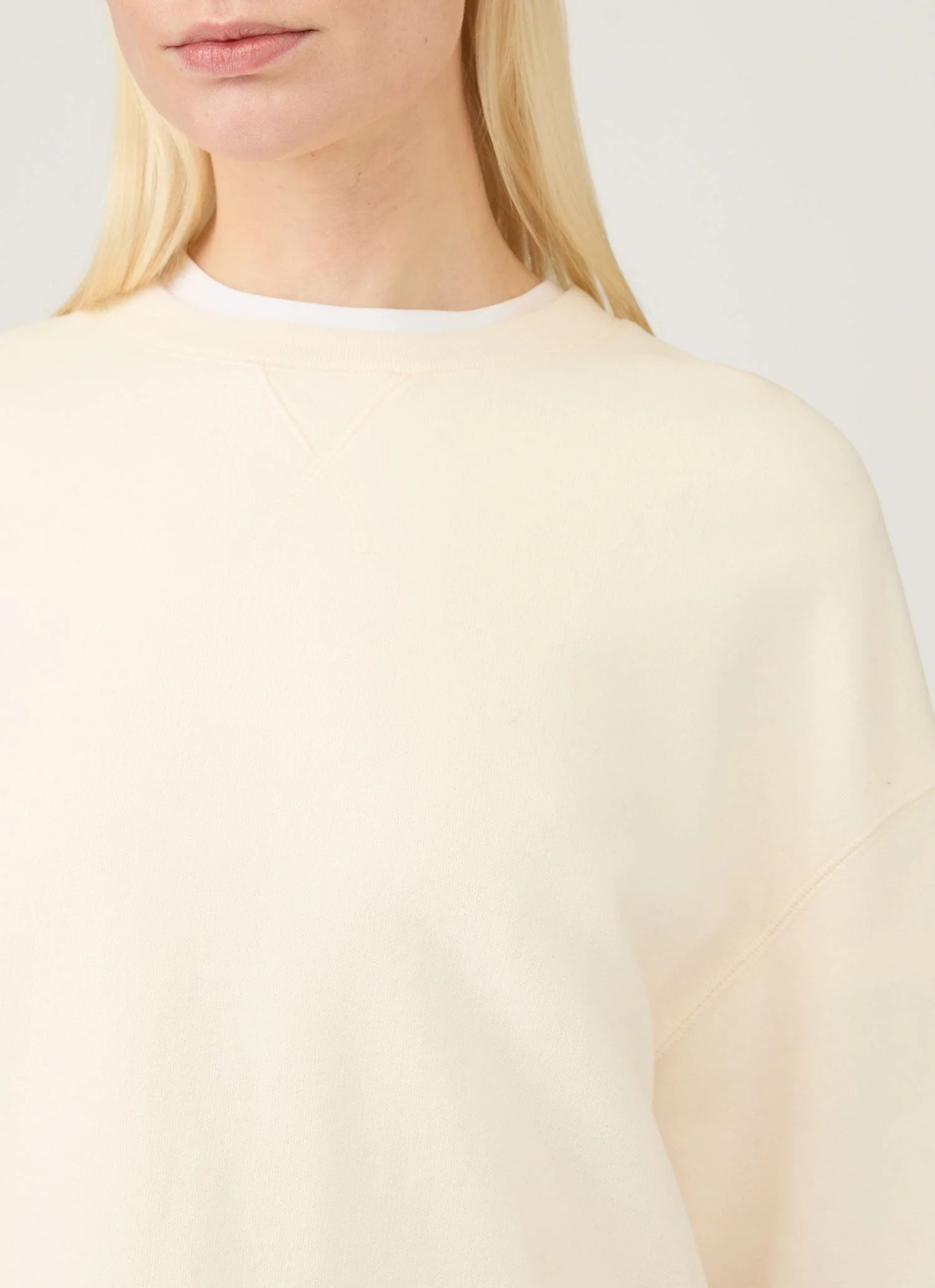 Women's Relaxed Loopback Sweatshirt in Undyed - Image 4