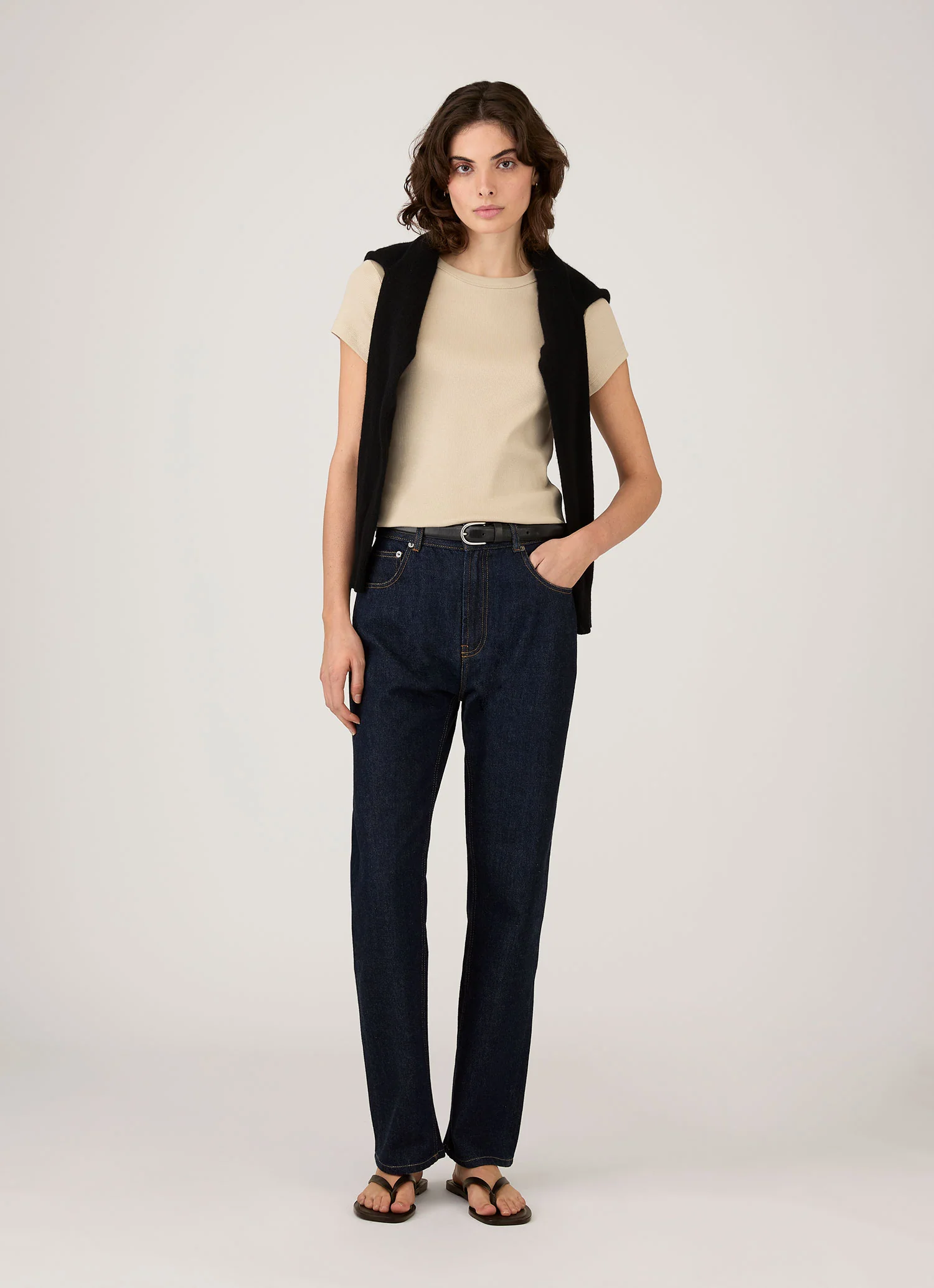 Women's Ribbed T-shirt in Hazelwood - Image 2